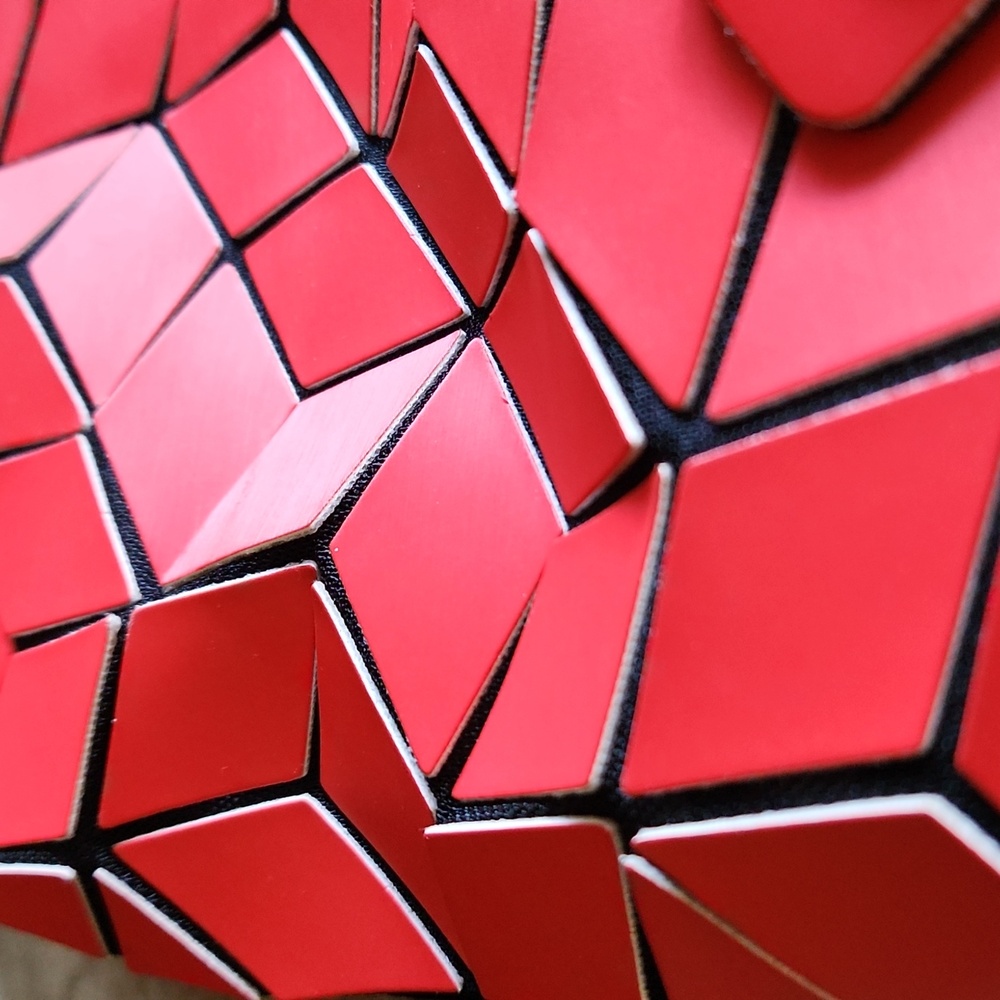 Patrizia Luca Geometric Red Hand Bag - Picture 11 of 16